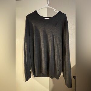 Apt. 9 Gray Crewneck Sweater with Fine Knit Texture